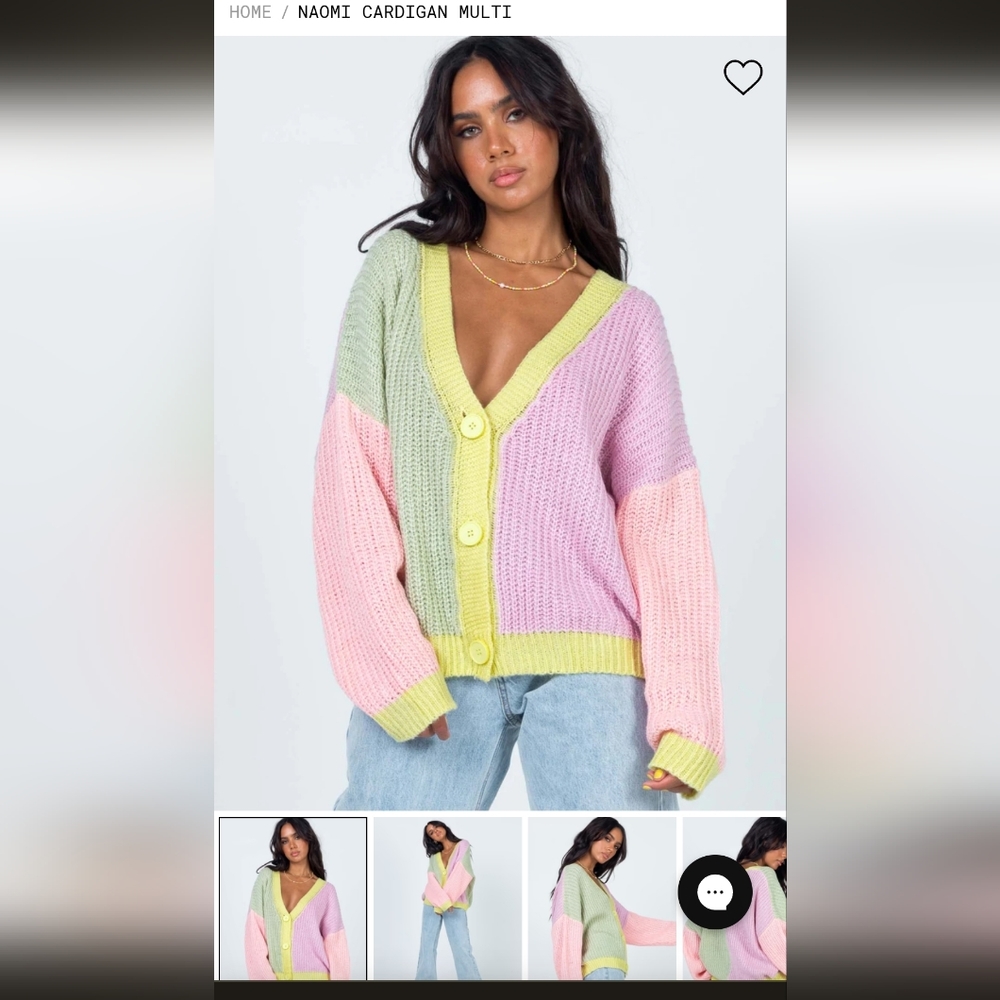 Princess polly colorful cardigan